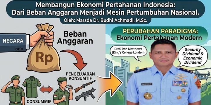 Marsda TNI Budhi Achmadi: Ekonomi Pertahanan Harus Jadi Mesin Pertumbuhan Nasional